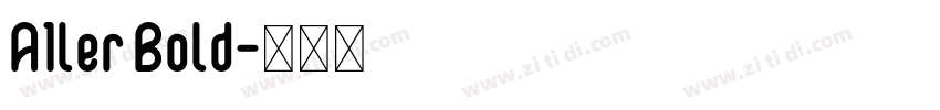 A1ler Bold字体转换
